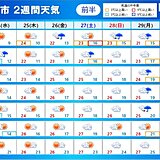 2週間天気　来週前半は沖縄で台風の影響を受ける恐れ　九州など梅雨入りか