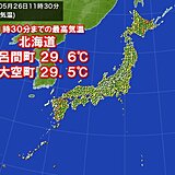 北海道で昼前から30℃に迫る高温　最高気温は真夏並みに　5月といえど熱中症注意