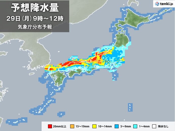 本州付近に前線停滞　台風が近づく前から大雨に警戒