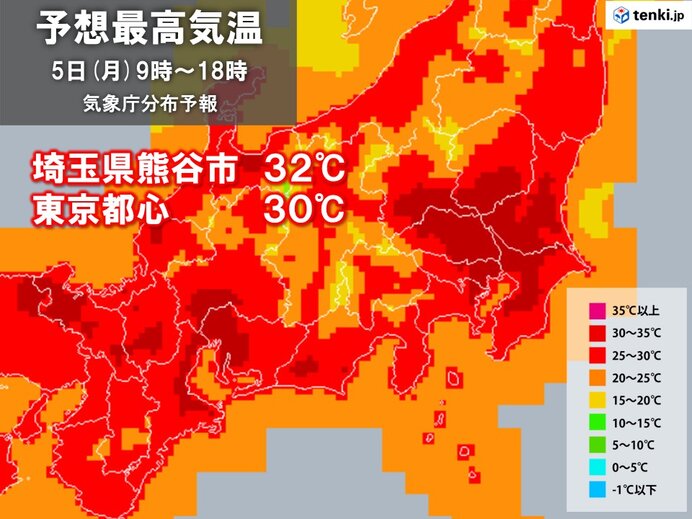 関東　すでに30℃に迫る暑さも　東京都心は18日ぶり「真夏日」か　熱中症対策を