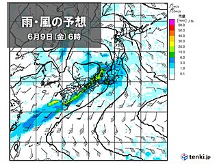 木曜日～金曜日　梅雨前線が活発化　西・東日本で警報級の大雨の恐れ