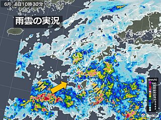 九州 大雨警戒 台風3号と前線の影響で梅雨空続く