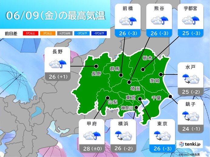 梅雨入り早々、大雨に