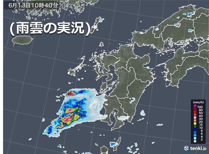 不安定な天気　局地的に激しい雨も