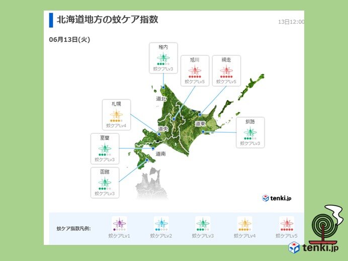 北海道　蚊ケア指数