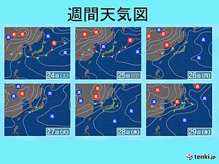 沖縄や奄美は金曜も雨や雷雨　日曜以降　太平洋高気圧の勢力強まる　梅雨明け近づく