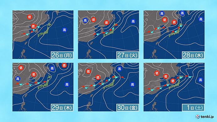 来週後半は梅雨空戻る