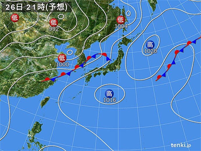 九州から近畿は梅雨空