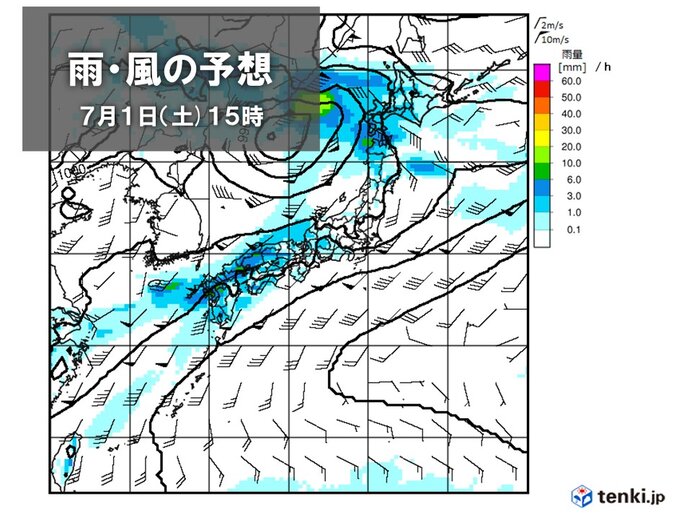 梅雨前線の活動が活発化　大雨に警戒