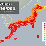 きょう28日も北から南まで真夏日続出　湿度高く不快な蒸し暑さ　熱中症のリスク高い