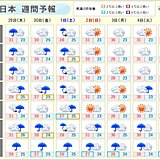 週末は梅雨前線の活動が活発化　九州は警報級大雨か　西日本は梅雨最盛期の大雨に警戒