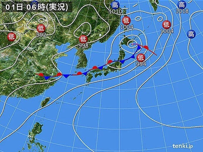 関東甲信　強い雨を観測　夜のはじめ頃にかけて激しい雨も