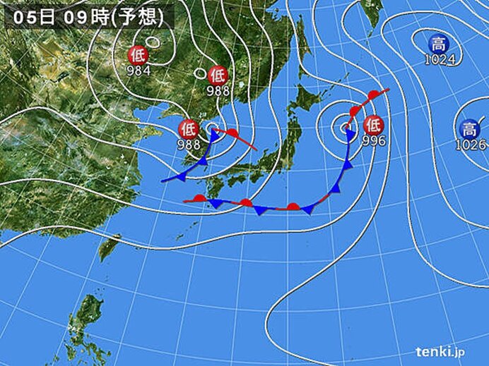 大気の非常に不安定な状態が続く