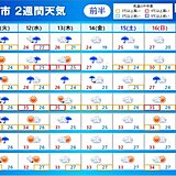 2週間天気　北陸や東北は週末にかけて大雨の恐れ　猛烈な暑さ続く　熱中症に警戒