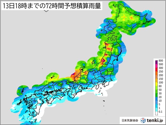 あす11日は中国地方から北海道で広く雷雲発達　12日以降は北陸や東北で大雨の恐れ