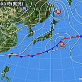 17日　寒気流入　日本海側で局地的に雷雨