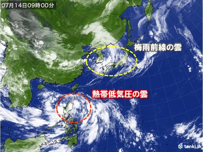 今後24時間以内に台風へ　発生すれば台風4号に