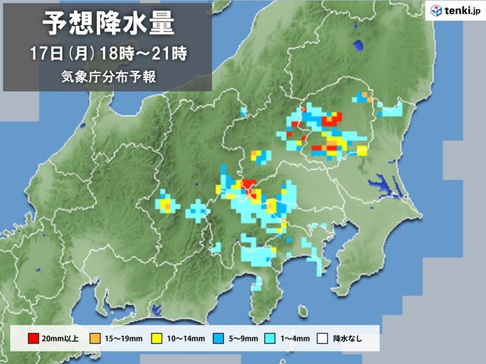 関東　今夜にかけて天気急変のおそれ　急な雨や雷雨に注意　「滝のような雨」の所も
