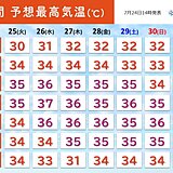 群馬県や埼玉県で37℃台　猛暑続く　夜でも熱中症に注意