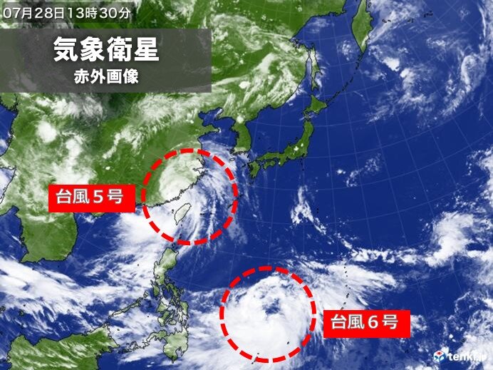 台風6号　週明けに沖縄直撃か