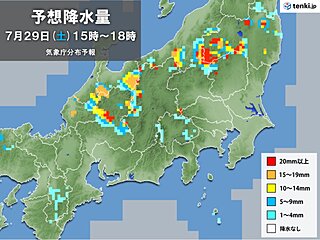 東北南部～関東北部に「竜巻注意情報」発表　局地的に雨雲が発達　ゲリラ雷雨に注意