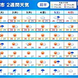 2週間天気　台風6号　沖縄は荒天長引く恐れ　北上したあと東よりへ　動向注意