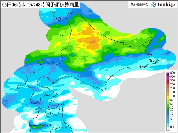 北海道は大雨の恐れ