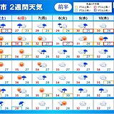 台風6号　沖縄は6日まで大荒れ　来週は西日本に接近　大雨や荒天の恐れ　2週間天気