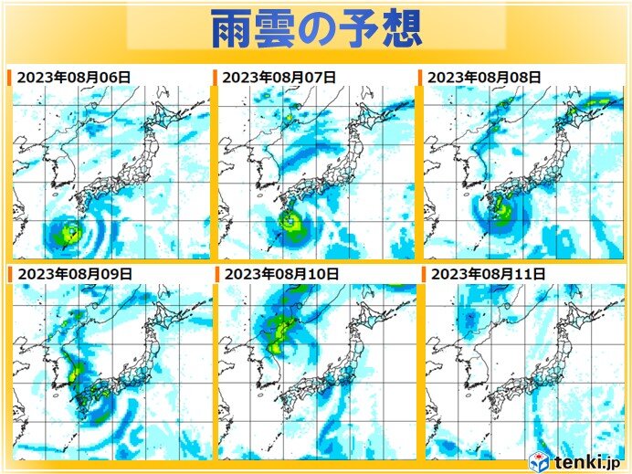 雨の予想