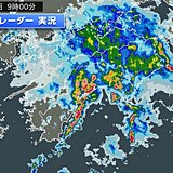 四国や近畿南部で滝のような雨　午後は広く激しい雷雨の恐れ　道路の冠水など注意