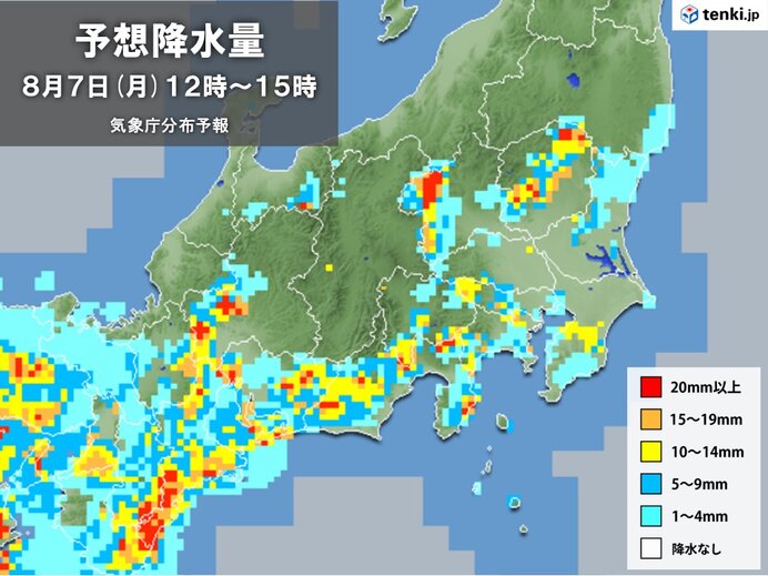 関東　天気急変に注意