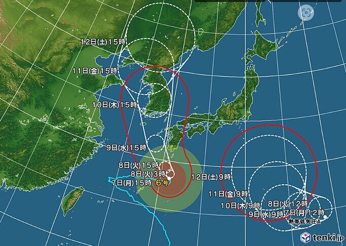 本州の南　新たな台風発生へ