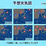 週間天気　お盆休みに台風7号が本州に直撃か　北陸など日本海側は猛暑続く