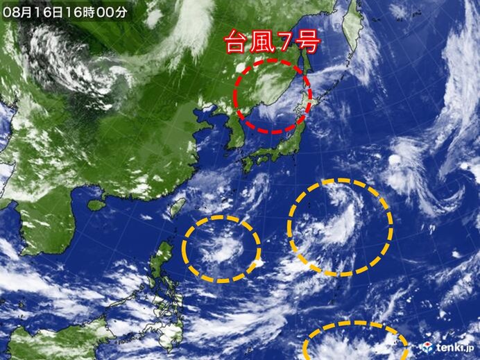 台風7号まとめ　記録的な大雨　続く台風シーズン　南の海上でまとまりつつある雲も