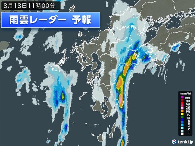 昼前まで雨雲動かず　土砂災害や川の氾濫など厳重警戒