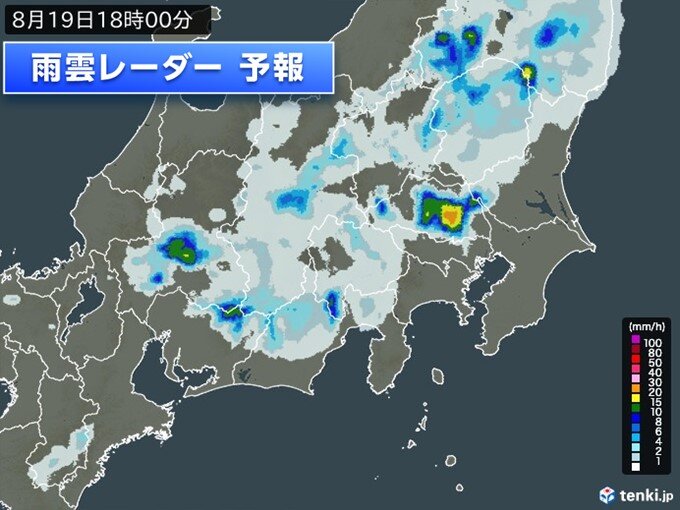 今夜にかけては平野部でもゲリラ豪雨か