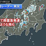 関東で滝のような雨　大気の状態が非常に不安定　今夜にかけてゲリラ豪雨に注意