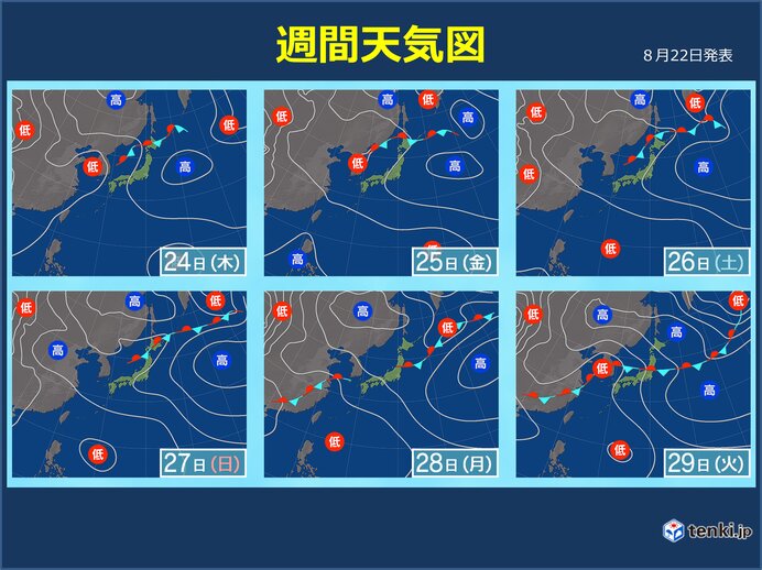 向こう一週間も厳しい残暑 雨の日も気温は高めで蒸し暑い 熱中症に警戒 