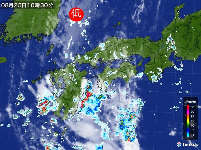 九州　25日は急な激しい雨や落雷に注意　2つの台風の動向は