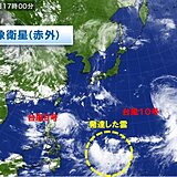 台風9号は発達し30日ごろ沖縄に接近の恐れ　台風10号北上　新たな熱帯擾乱発生か