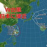 W台風　台風9号と台風10号が8月最後の土日に接近　海のレジャーは高波に注意