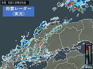 中国地方　明日6日(水)にかけて前線と熱帯低気圧の影響で大雨の恐れ