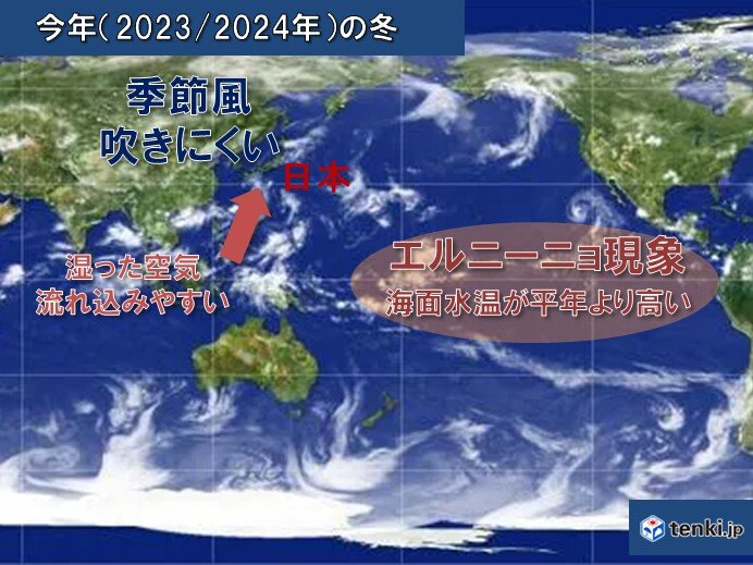 高温傾向この先も続く 今年の冬は季節風が吹きにくく 日本海側は雪が