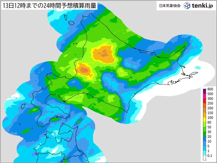 北海道　今夜にかけてさらに雨量増加　災害の恐れも