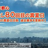 都心で今年80回目の真夏日　9月中旬突入も残暑厳しく　3連休も万全な熱中症対策を