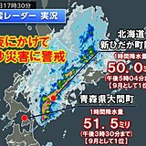 今夜　北日本は土砂災害に警戒　あす15日は関東で雷雨　3連休は天気急変・残暑続く