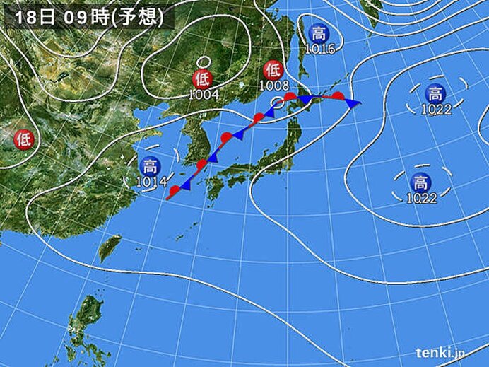 北海道と九州北部は大雨の恐れ