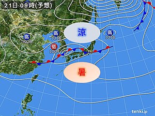 関西　明後日22日にかけて季節を半歩進める雨に　週末以降は朝晩を中心に秋めく日も
