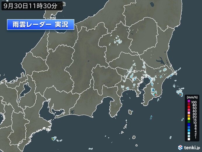 所々に雨雲　今夜にかけて雨や雷雨に注意