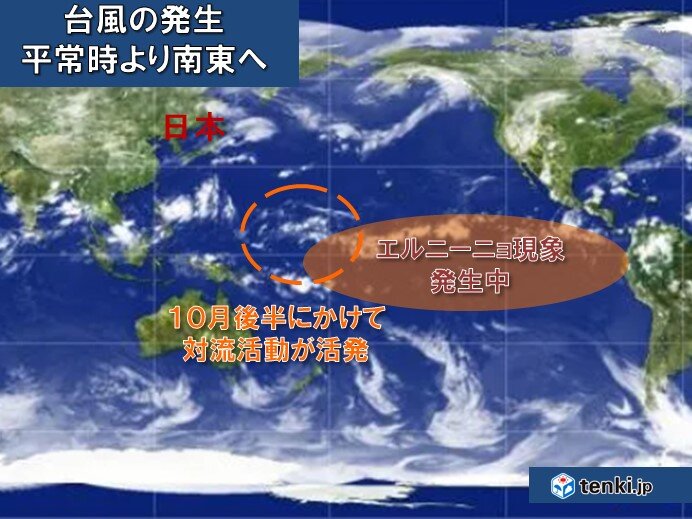 日本は台風・秋雨シーズン